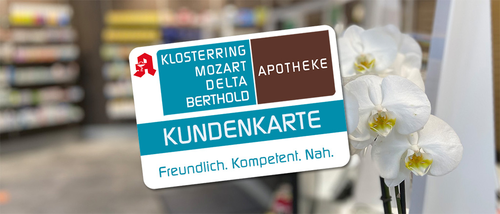 Vorderansicht einer beispielhaften Kundenkarte